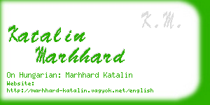 katalin marhhard business card